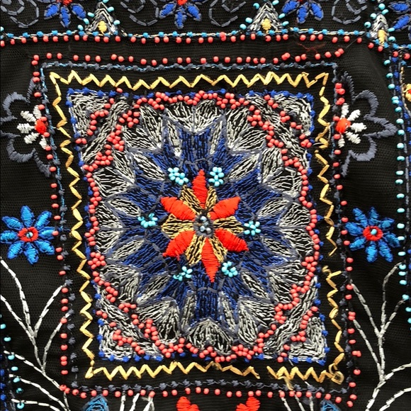 Zara Beaded Embroidered Top - Picture 5 of 8